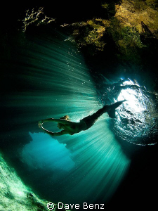 Just diving together with a mermaid...nothing else ;-) by Dave Benz 